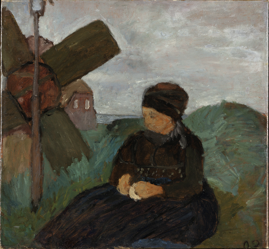 Oostfries meisje in de duinen