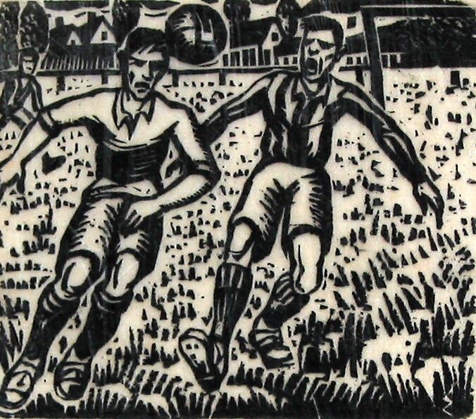 Twee voetballers