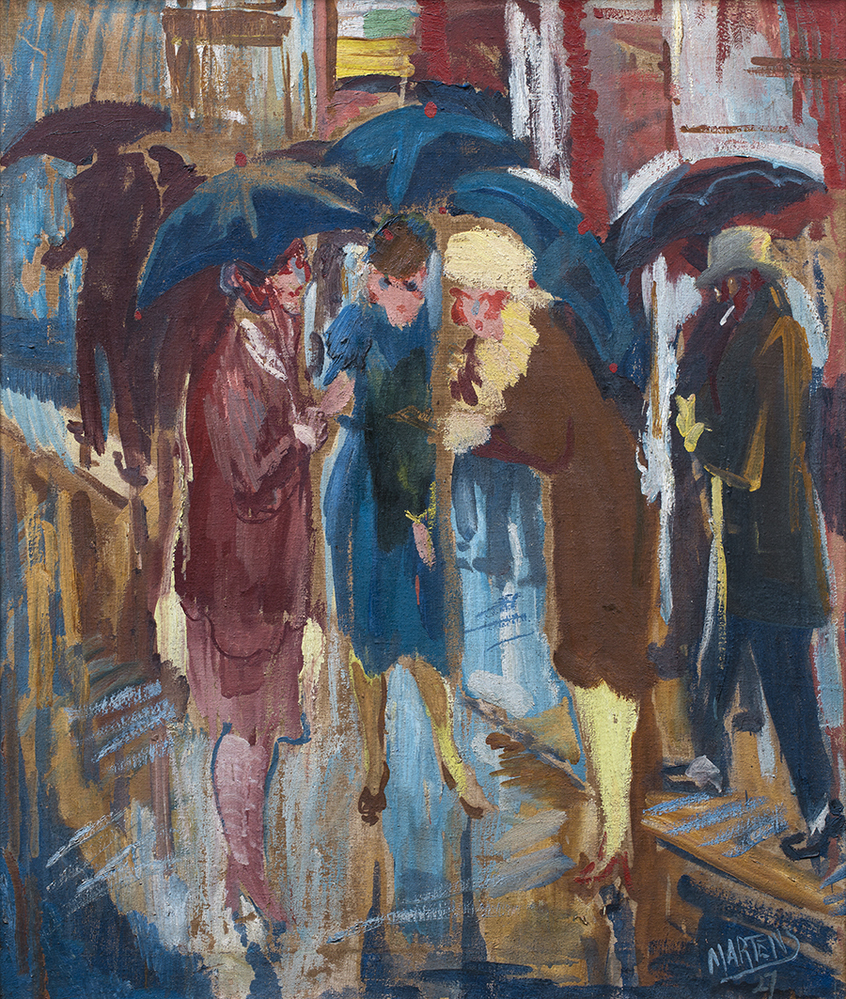 Roddel in de regen