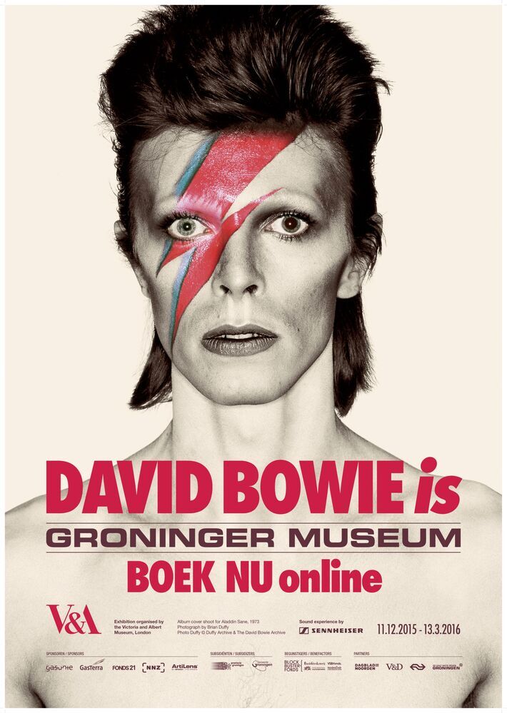 Tentoonstelling in Groninger Museum 11-12-2015 t/m 13-3-2016: David Bowie is