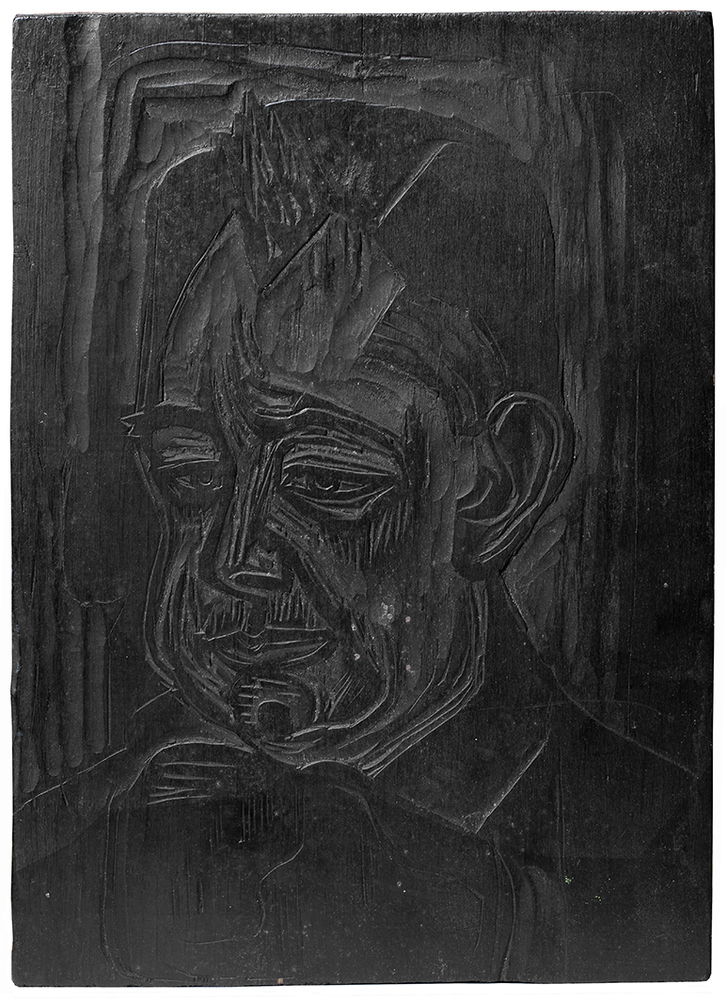 Houtblok voor Portret van Jean-Louis Pisuisse