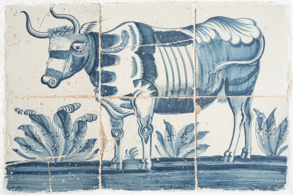 Koe naar links gewend