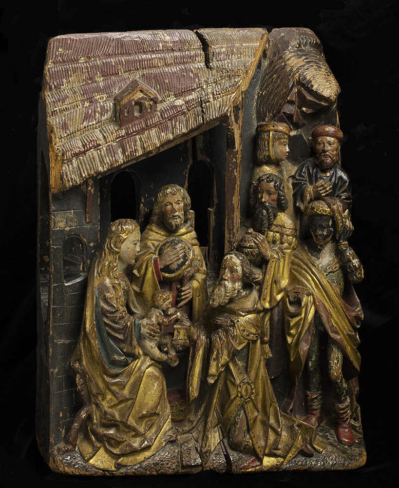 Aanbidding van de Drie Koningen of Kerststal