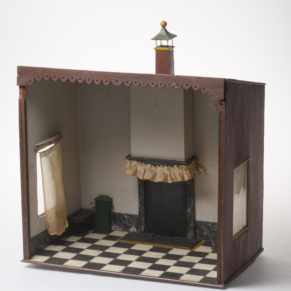 Miniatuurversie keuken poppenhuis