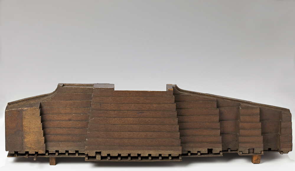 Model (incompleet) van de sluis van Termunterzijl