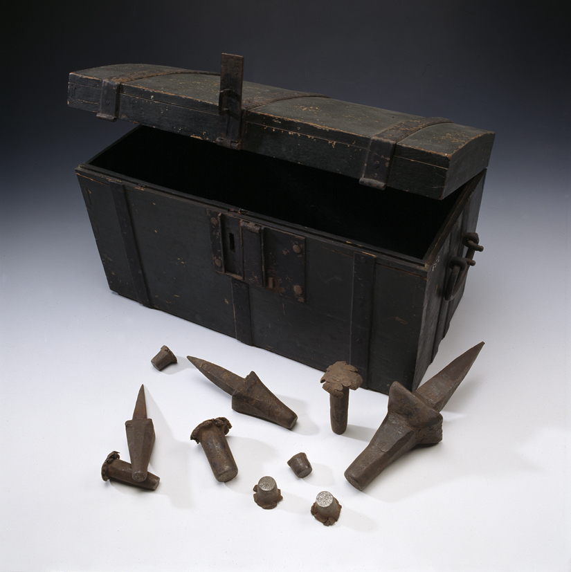 kist voor muntstempels