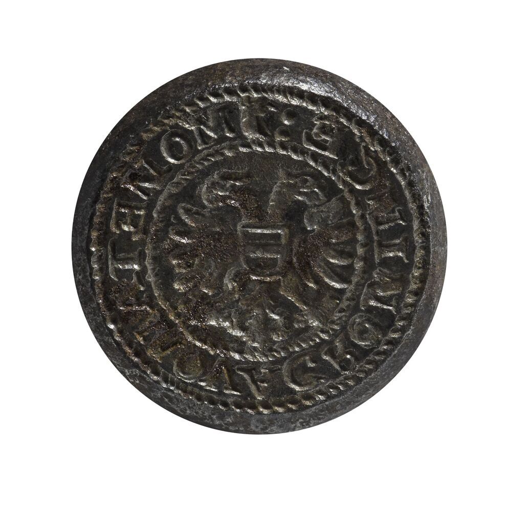 Muntstempel dubbele plak, Gemeente Groningen, ongedateerd