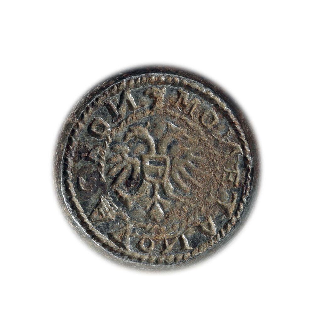 Muntstempel dubbele plak, Gemeente Groningen, ongedateerd