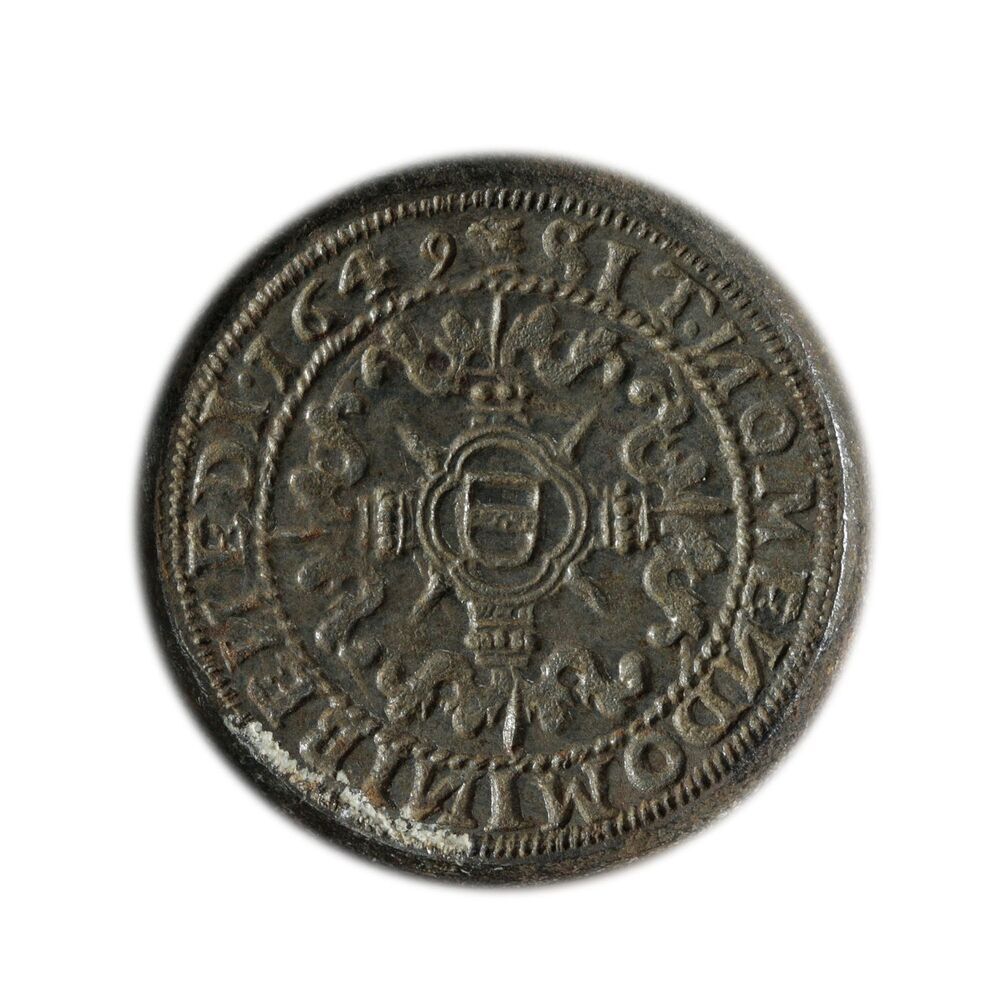 Muntstempel flabbe, Gemeente Groningen, 1649