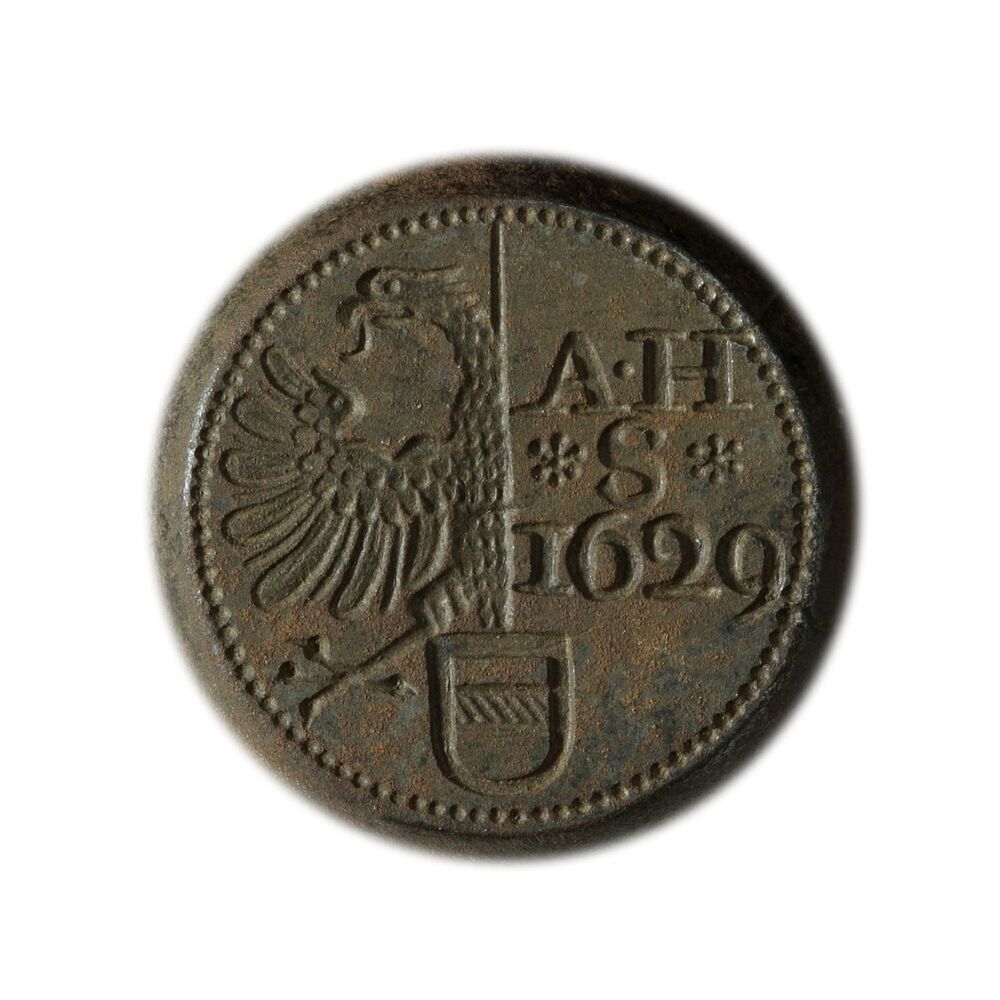 Muntstempel boter- en broodteken Armehuessitten, Gemeente Groningen, 1629