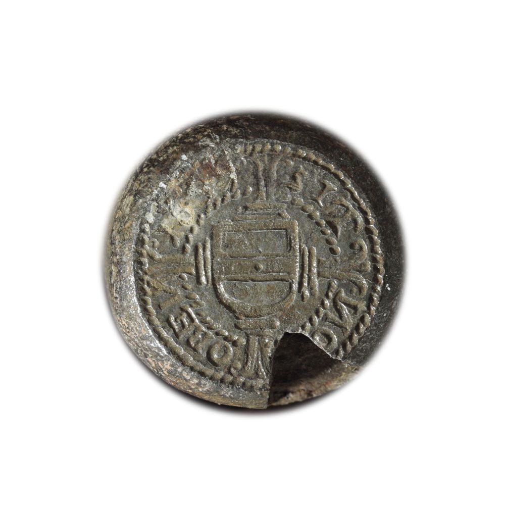 Muntstempel dubbele plak, Gemeente Groningen, 1649