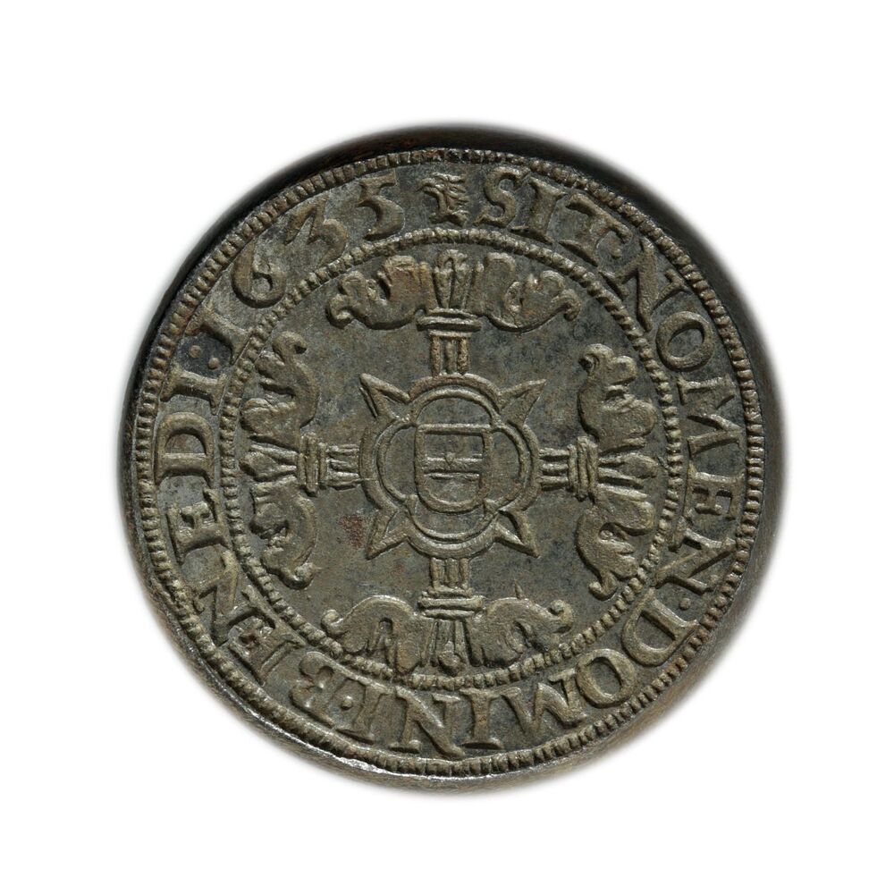 Muntstempel dubbele plak, Gemeente Groningen, 1635