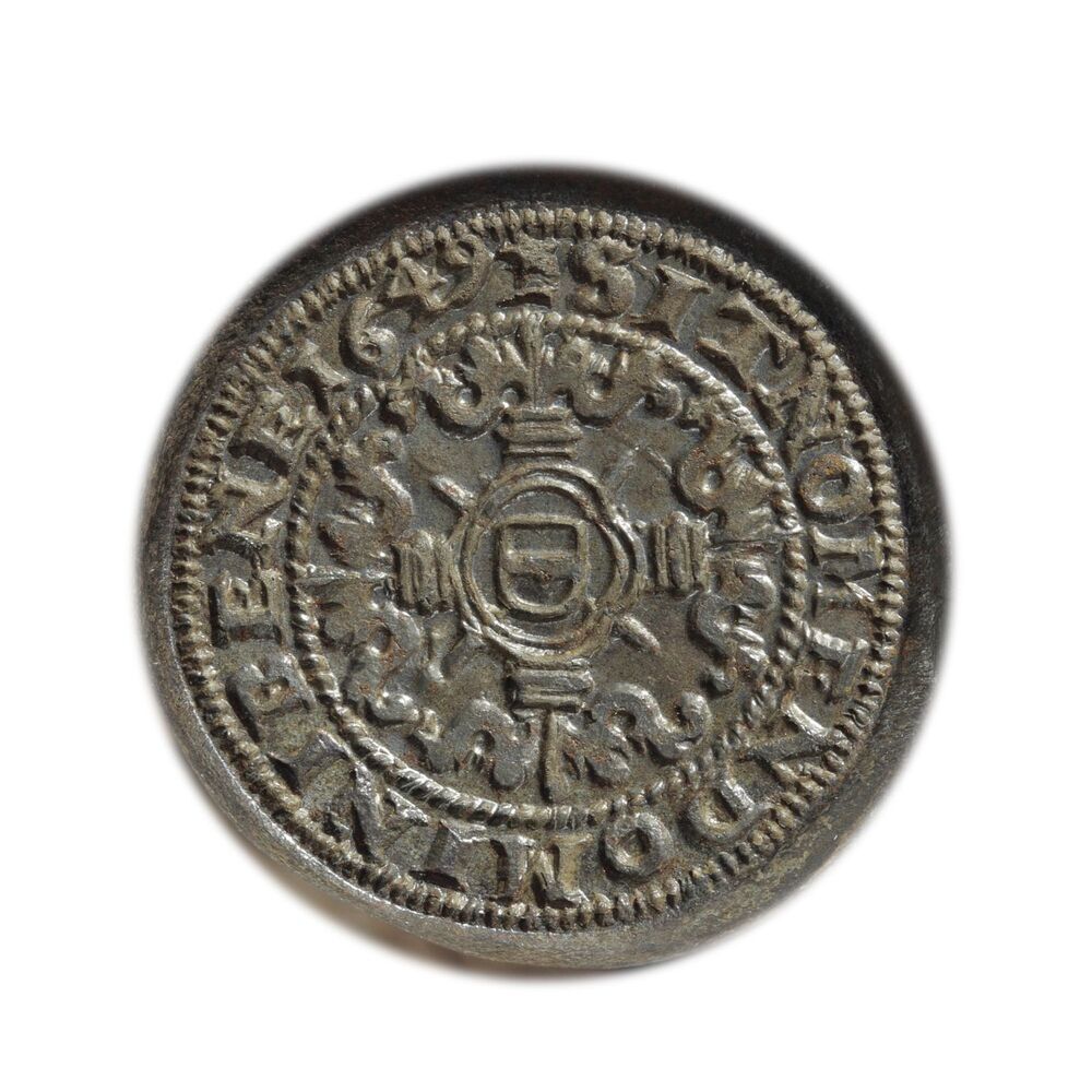 Muntstempel flabbe, Gemeente Groningen, 1649