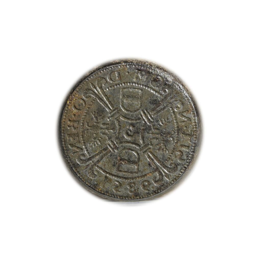 Muntstempel halve vlieger, Gemeente Groningen, 1586