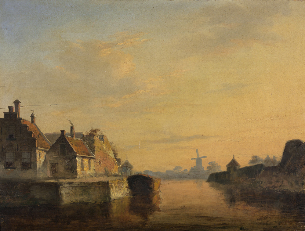 Het Reitdiep gezien vanaf de 'Hoek van Ameland'