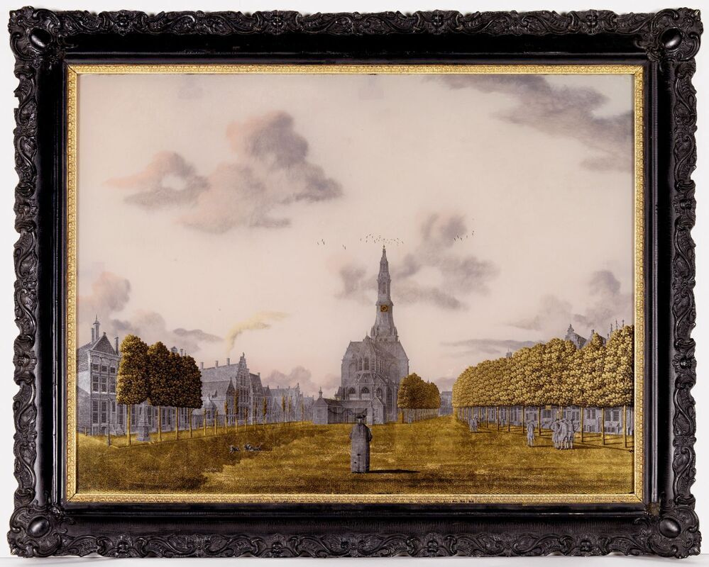 De Vismarkt te Groningen, van de oostzijde gezien