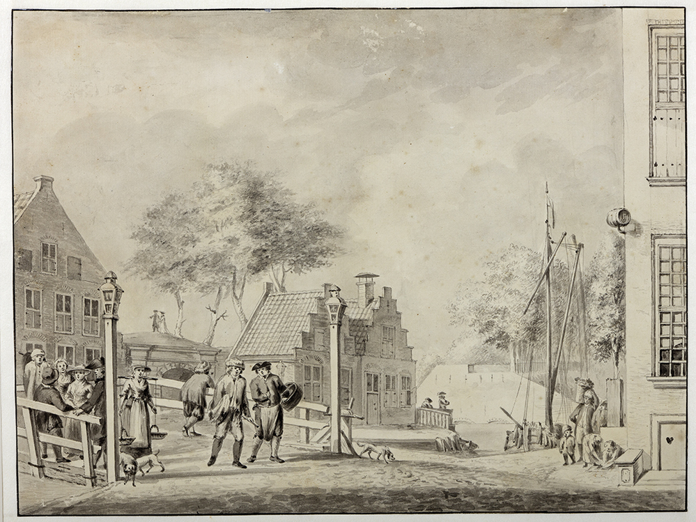 Mensen op de Kranebrug