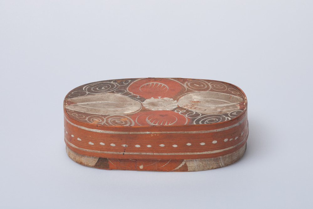 Ovale platte spanen doos