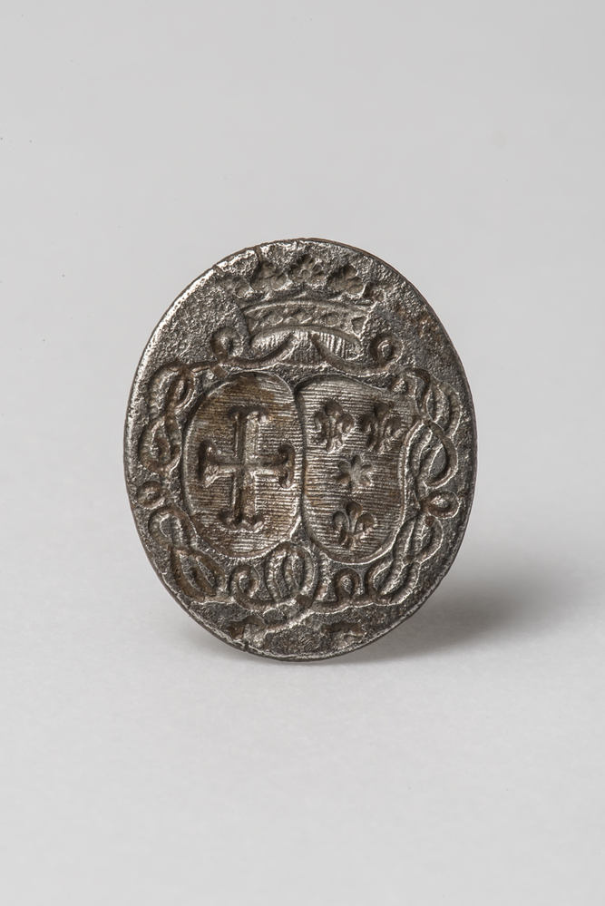 Zegelring met wapens Alberda-Bentinck