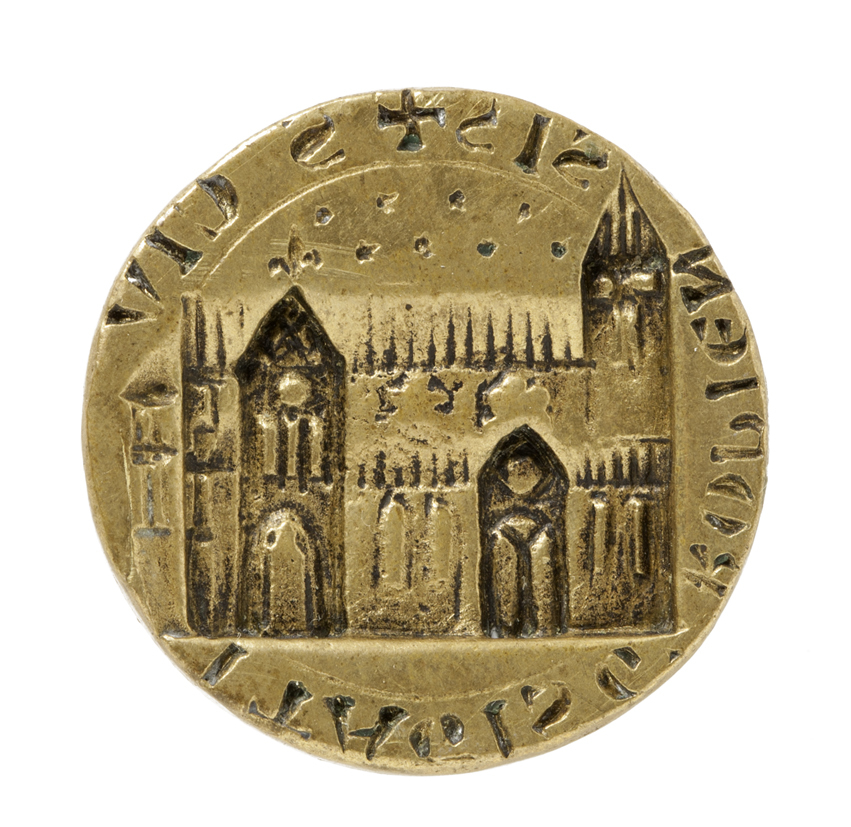 Zegelstempel van het contrazegel van de stad Groningen