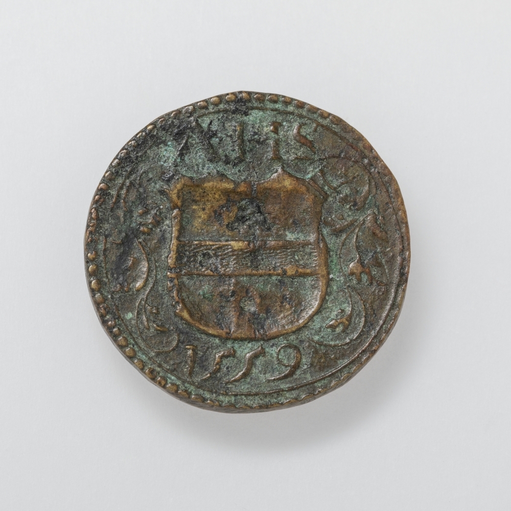 Brood- en boterloodje Armen Huiszittend Convent 1559, stad Groningen