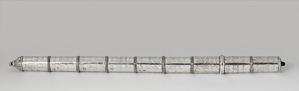 Gildestaf van het kleermakersgilde in Groningen