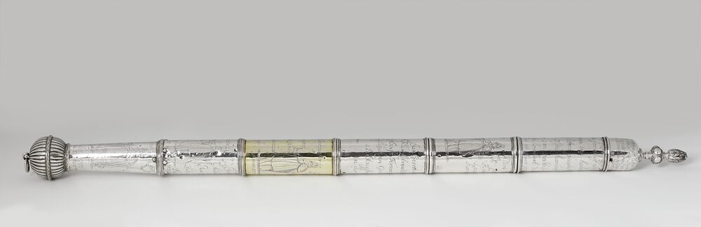 Gildestaf van het schoenmakersgilde in Groningen