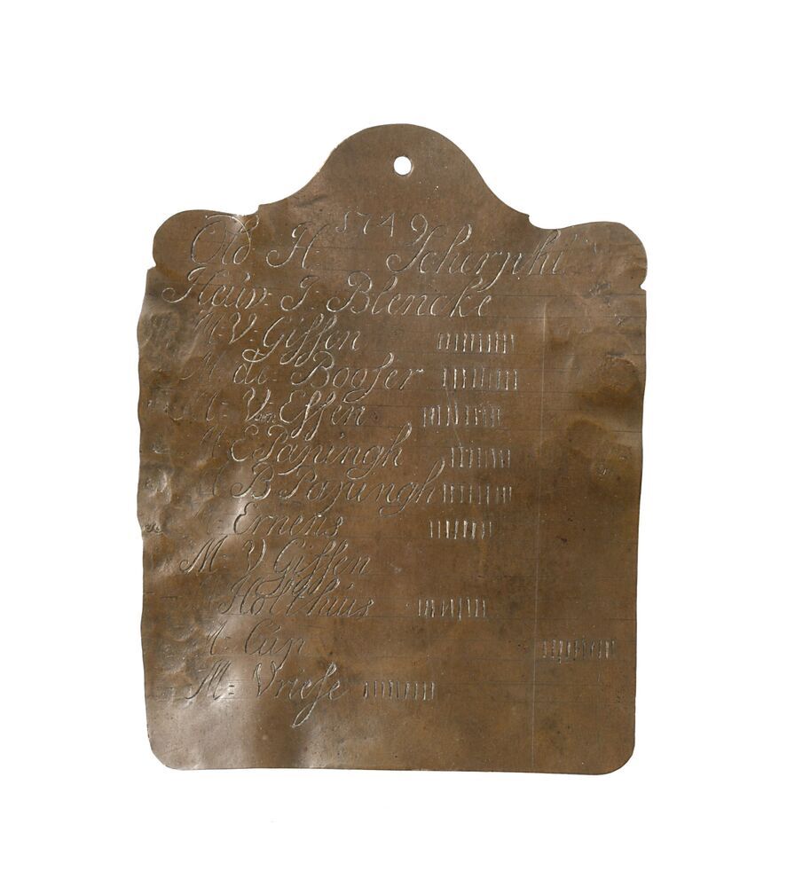 Plaat van het Raadsgilde van Goud- en Zilversmeden