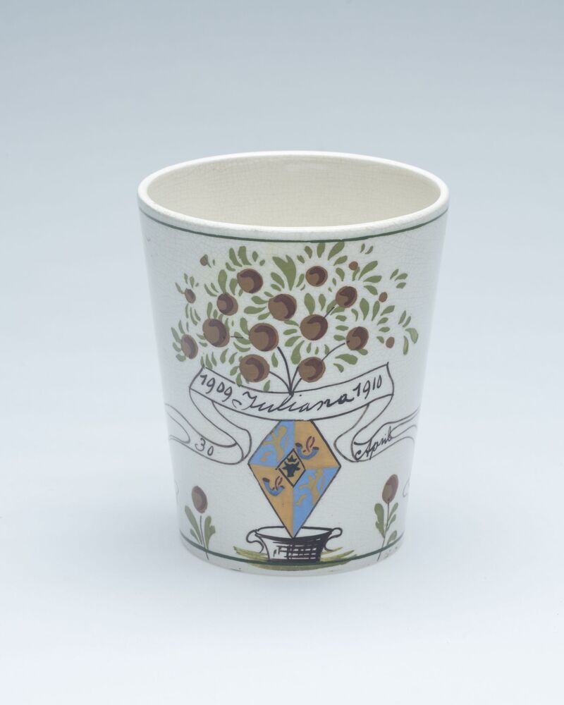 Gedenkbeker 1909 Juliana 1910, 30 april