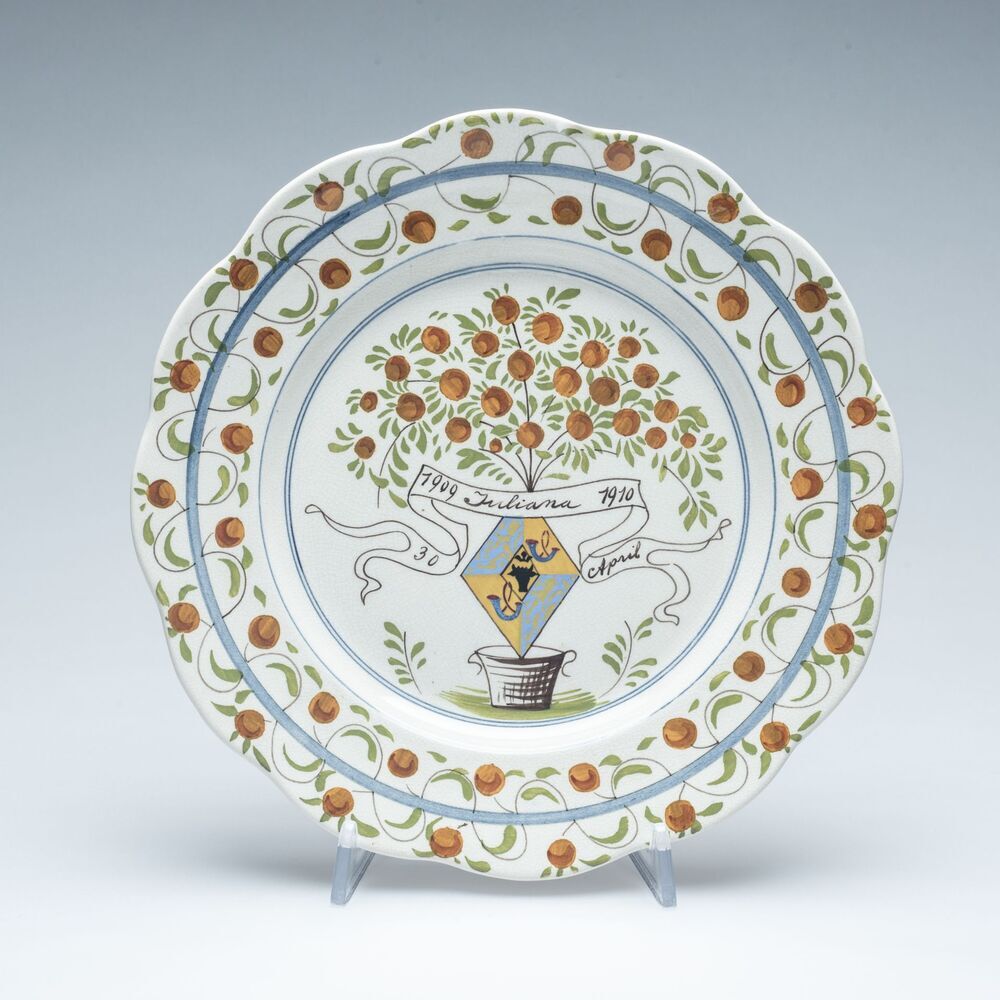 Gedenkbord 1909 Juliana 1910