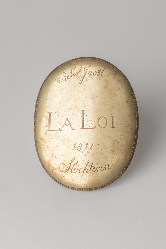 gordelplaat van Pieter Joost La Loi