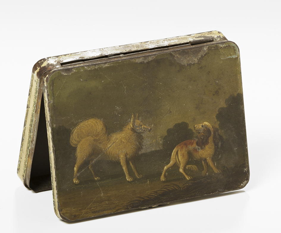 Tabaksdoos met keeshond