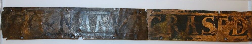 Belegselfragment met tekstfragment CORNAMSACRASED(?)