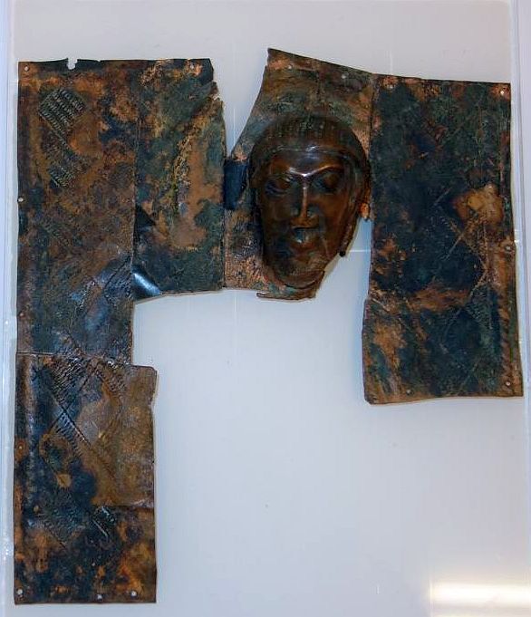 Belegselfragment met het hoofd van Christus