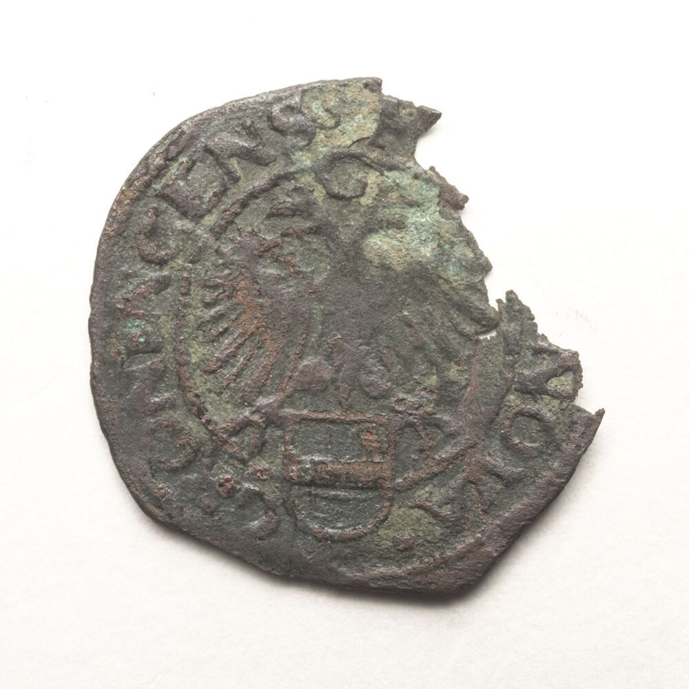 Magermanneke of ¼ vlieger (Groningse stuiver) of 1½ plak 1590, stad Groningen