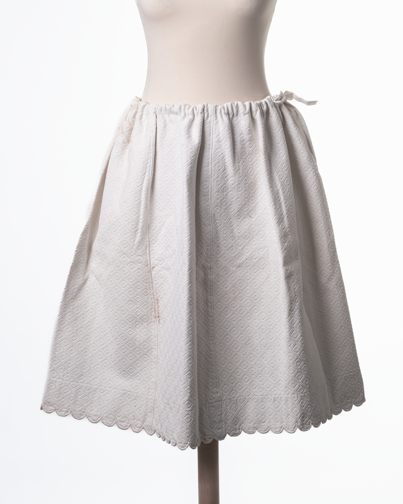 Wit katoenen onderrok