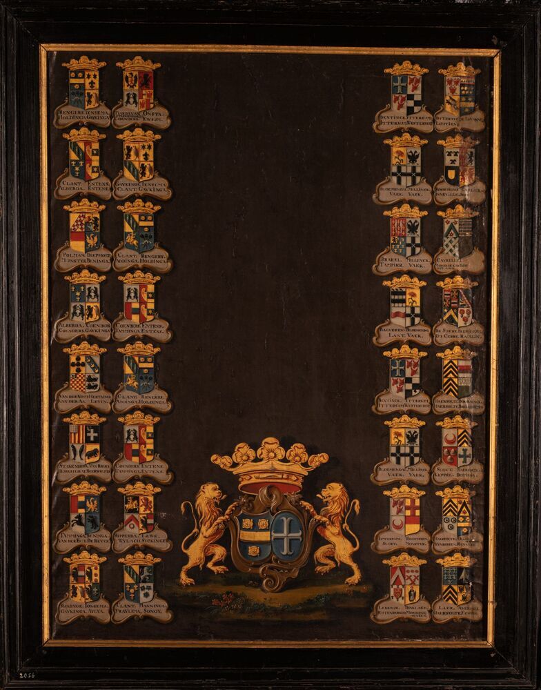 Kwartierstaat met van Lammert Schotto Rengers van Farmsum en Ambrosia Elisabeth Bentinck