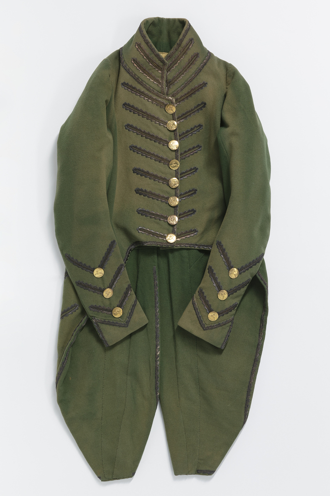 Staatsierok van groen laken