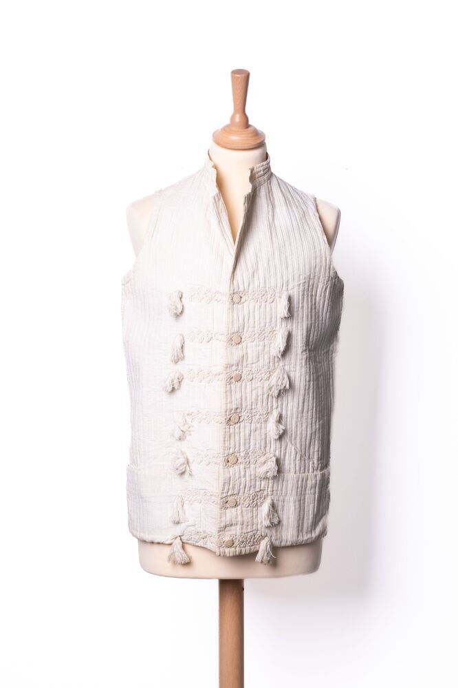 Wit mouwloos herenvest