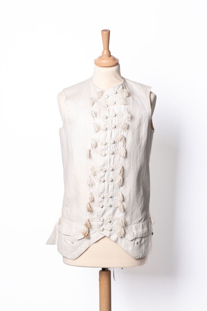 Mouwloos wit herenvest