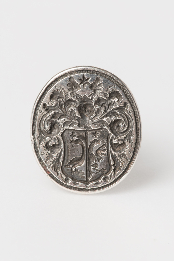 Zilveren zegelstempel