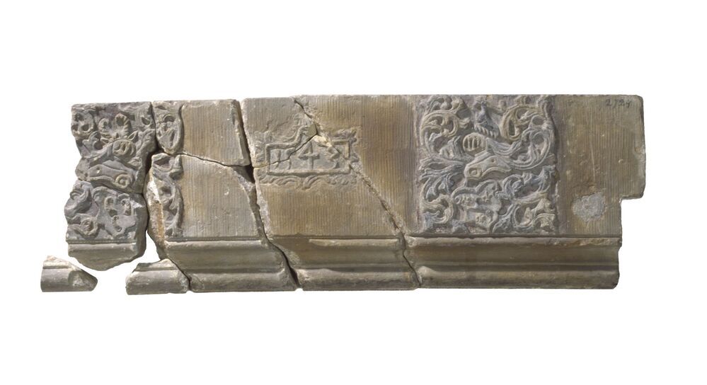 Schouwlatei uit hoekpand Oosterstraat - Kattendiep