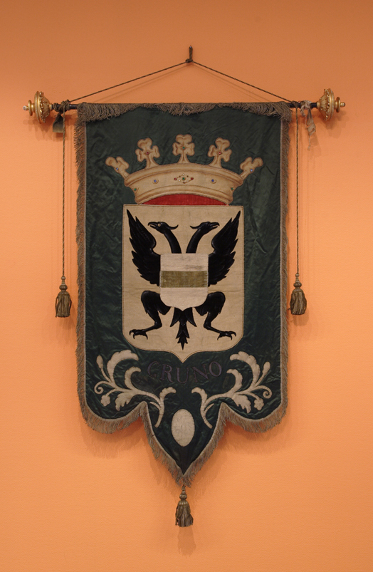 Vaandel van de Koninklijke Liedertafel 'Gruno', Groningen, opgericht 1853