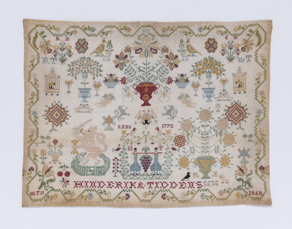 Merklap Hinderika Tiddens, 1772