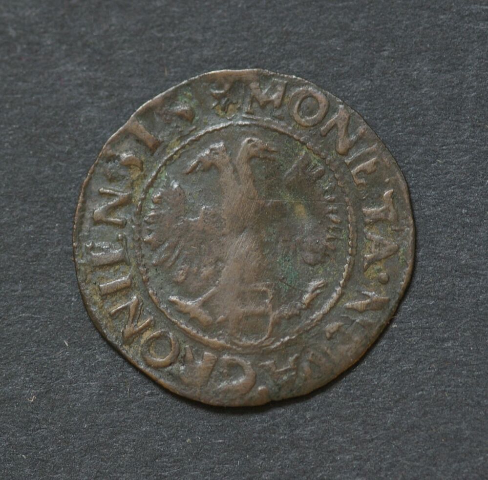 Plak (= 1/6 stuiver Gronings) 1588, stad Groningen