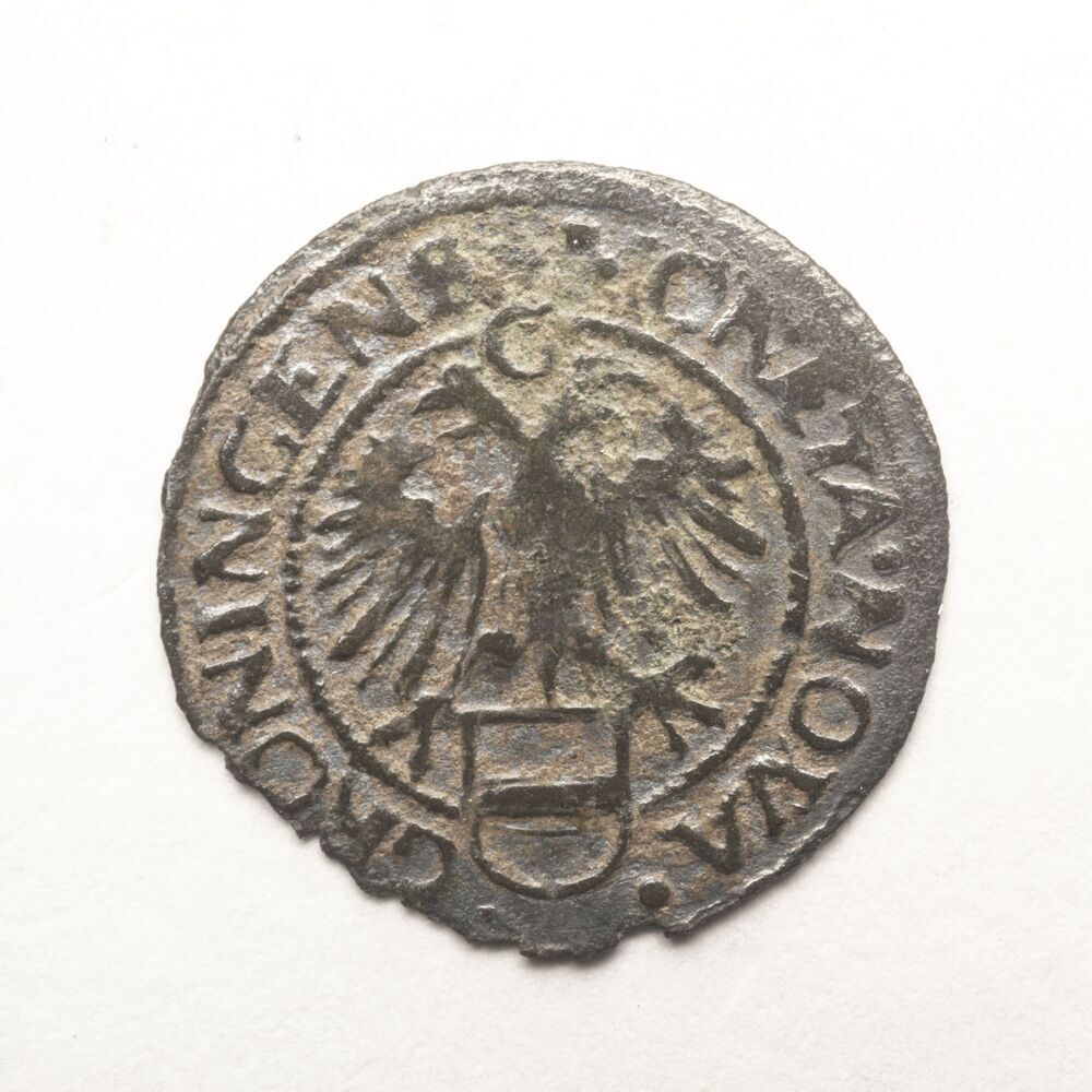 Magermanneke of ¼ vlieger (Groningse stuiver) of 1½ plak 1590, stad Groningen