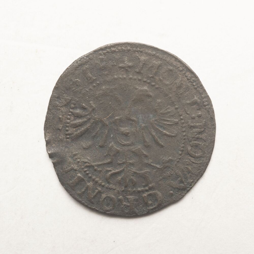 Dubbele plak (=¼ Brabantse stuiver), oord of magerman1616, stad Groningen