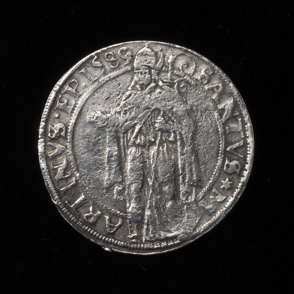 Langrok of dubbele Flabbe (=8 Stuivers) 1589, stad Groningen