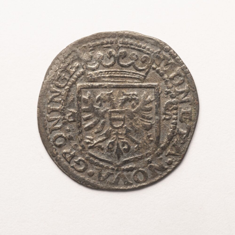 Halve Brabantse Stuiver, butken of 4 Plakken 1609, stad Groningen