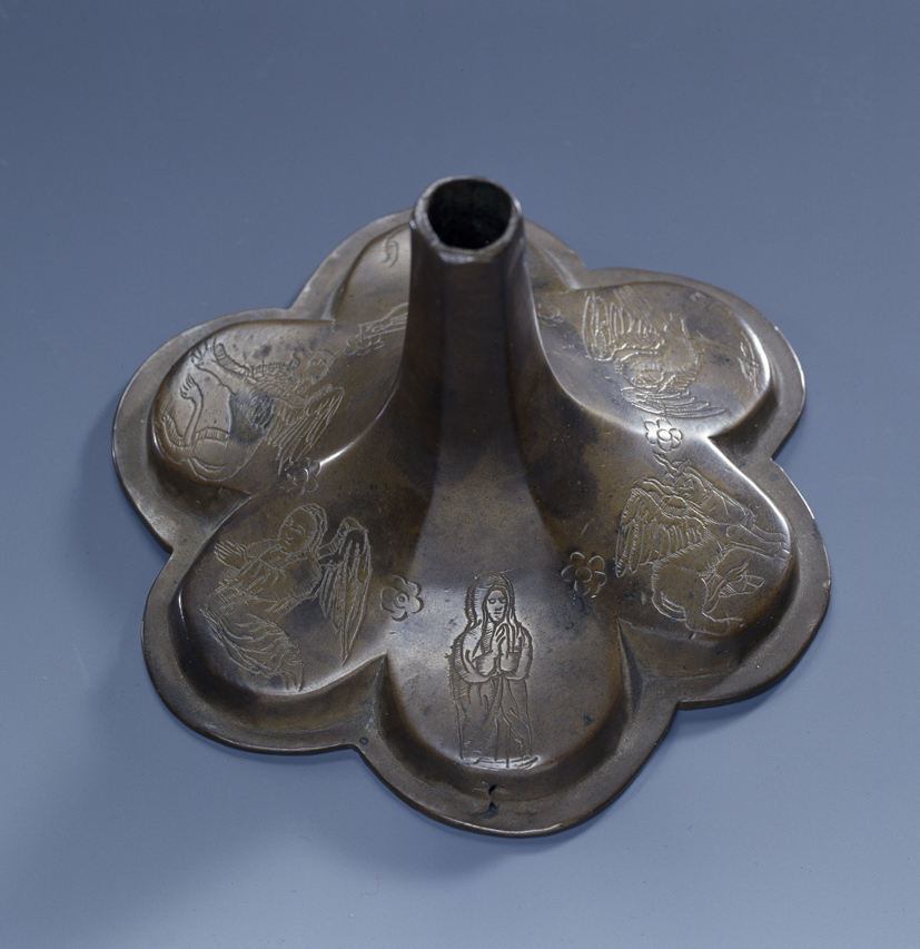 Voet van een miskelk of monstrans